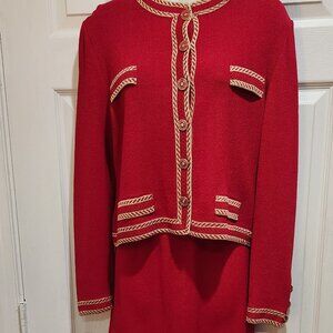 St. John Skirt Suit Set Sz M